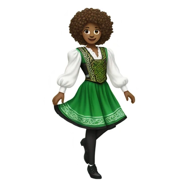 Irish dancer sticker