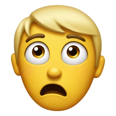 Shocked crying emoji sticker