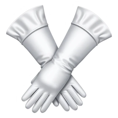 Pair of women’s white opera gloves sticker