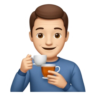 Çay içen Freddy sticker