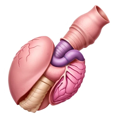 human esophagus and stomach medical appearance sticker