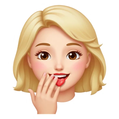 Lanzando beso sticker