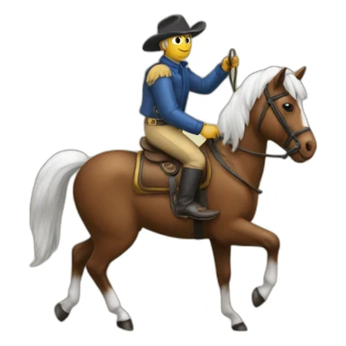 Fourmi sur cheval sticker