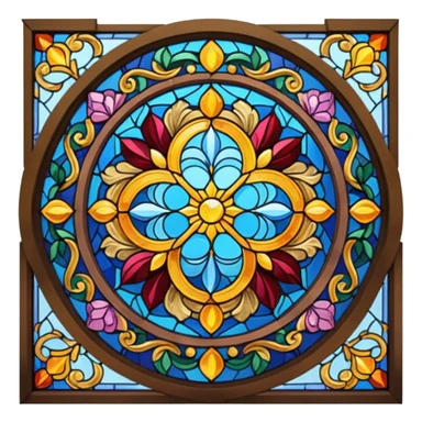 stained glass window sticker