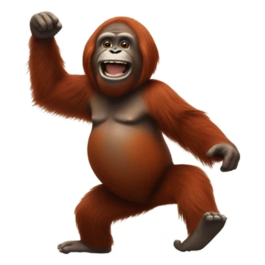 Dancing Orangutan  sticker