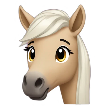 Ariana grande queue de cheval sticker