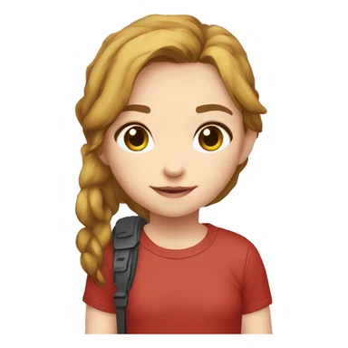 Ellie the last of us red t-shirt Little bit dezoom sticker