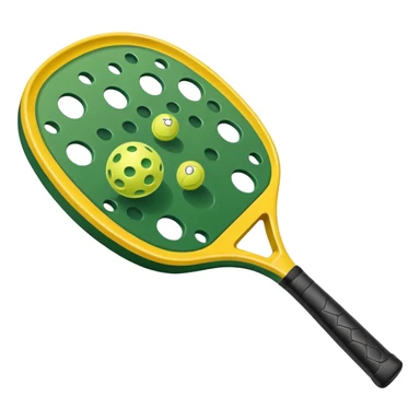 Pickleball racket and ball sticker