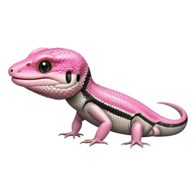 Pink tongue skink sticker
