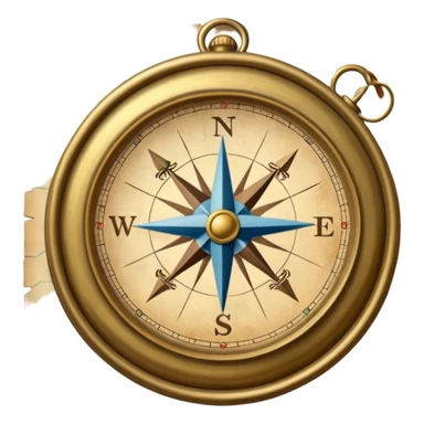 Map & compass sticker