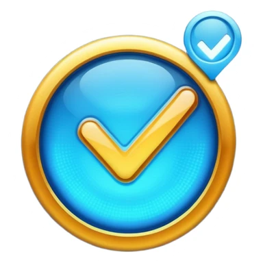 blue verified tick for whatsapp sticker
