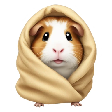 Guinea pig in a blanket  sticker