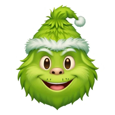 Create a emoji like grinch sticker
