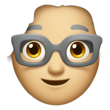 Ladybug with gray hair  sticker