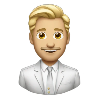 white celebrity sticker