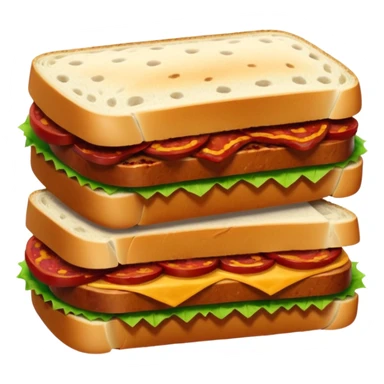 un pan cortado al medio y un chorizo entre los dos panes sticker