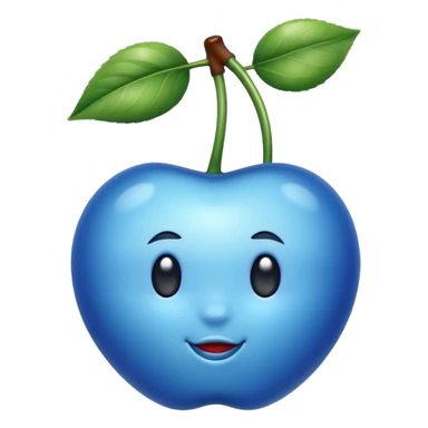 Une  cerise bleu sticker