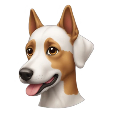 Chien sur canard sticker