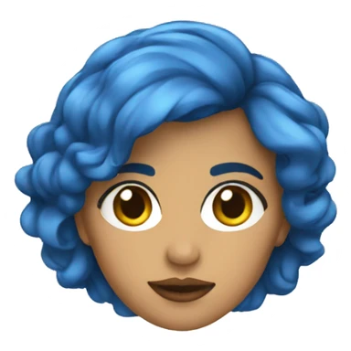 feminista pelo azul sticker