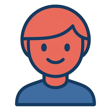 red circle icon, modern, clean, minimal, no text sticker