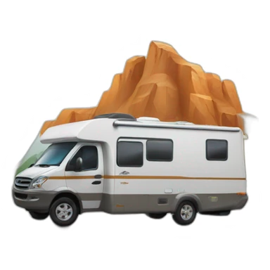Compas motorhome mountain sticker