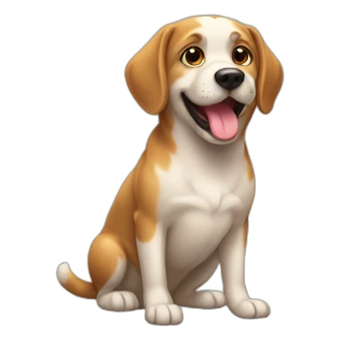 Chat chien bisous sticker