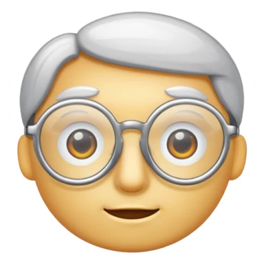 Rounded glasses sticker