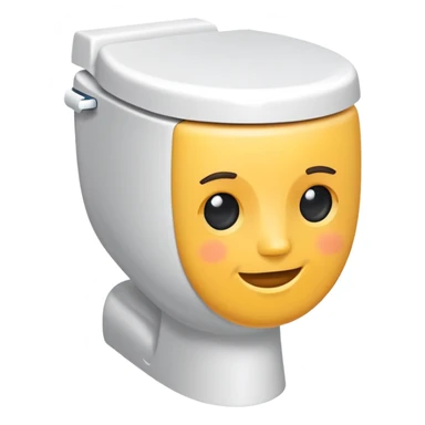 skibidi toilet with a face sticker