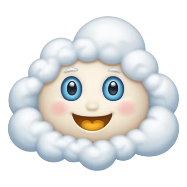 happy Sunny Cloud, eye sticker