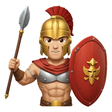 A spertan warrior shaking a shield writing "LAZY NOOB"on it sticker