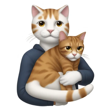 Man riding a cat sticker