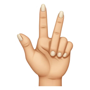 Middle finher down sticker