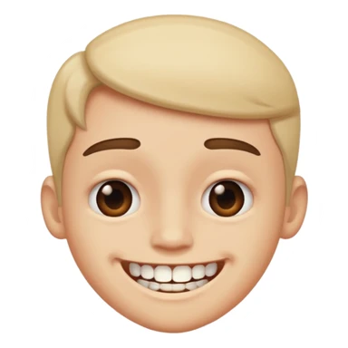 Awkward smile sticker