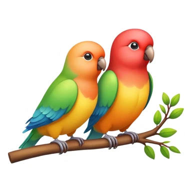 lovebirds  sticker