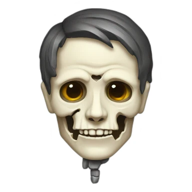 Hamlet with skull sticker