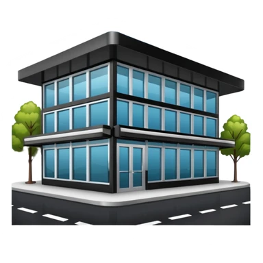 Self-service restaurants building sticker