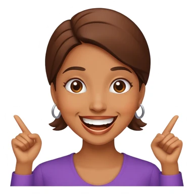 enthusiastic brown women sticker