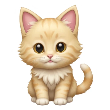 blonde kitten sticker