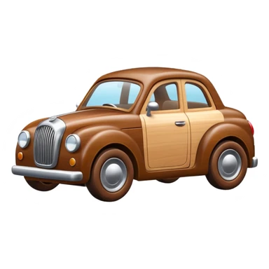 wood toy car sticker