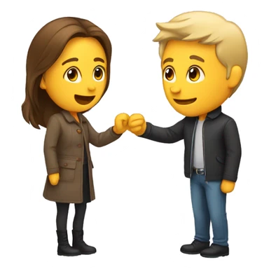 couple are talking  sticker