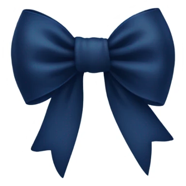Dark Navy blue bow sticker