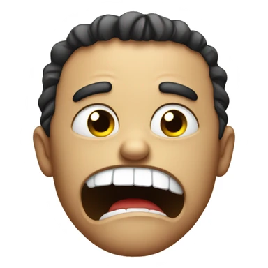 Pissed off smile  sticker