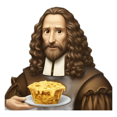 Léonard de Vinci qui mange une glace sticker