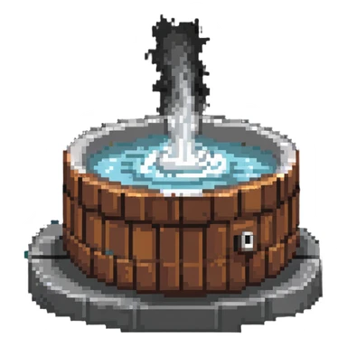 steaming jacuzzi hot tub sticker