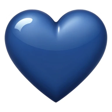 navy blue heart sticker
