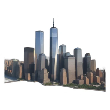 World trade center 2 towers sticker