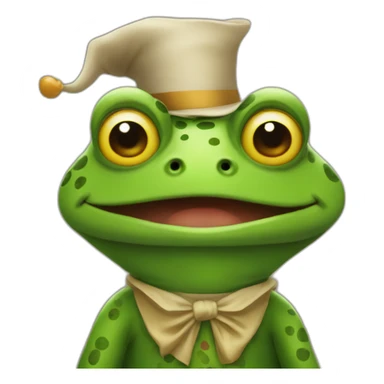 mr frog halloween sticker