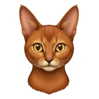 Abyssinian cat sticker