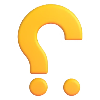 about icon question mark in a circle blue tones approachable emoji style sticker