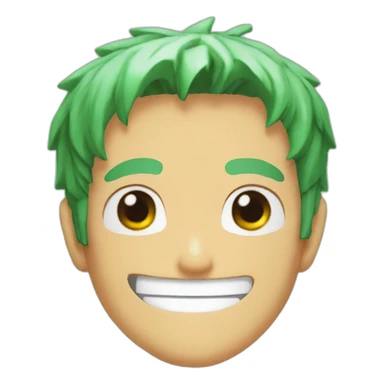 Zoro of one piece smile  sticker